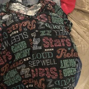 Secret Treasures Graphic Tee - Black with Multicolor Text